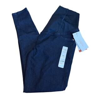 Isabel Maternity Dark Wash Over Belly Maternity Jeggings - Size 0 - NWT